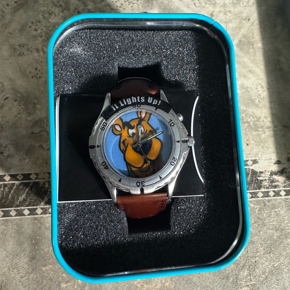Warner Bros. Silver and Brown Cartoon Watch